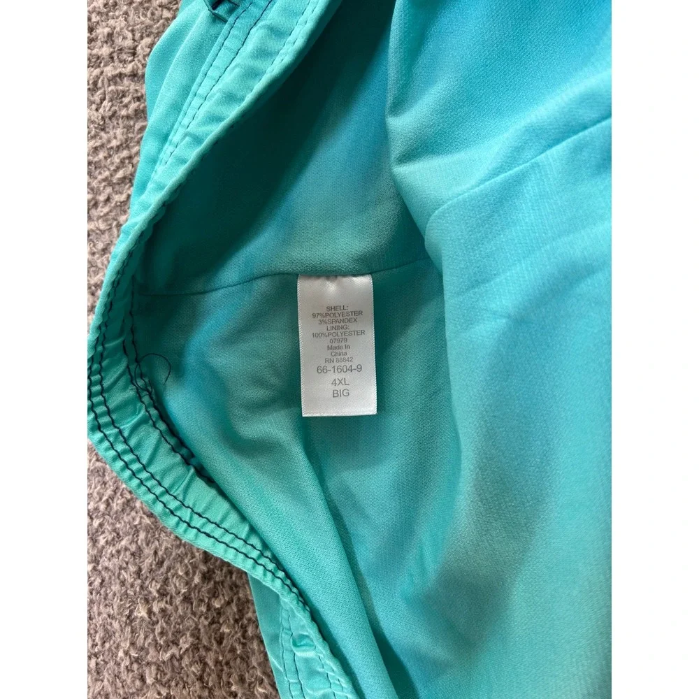 Meekos By KingSize Swim Trunks Mens 4XL Big Blue Colorblock Board Shorts